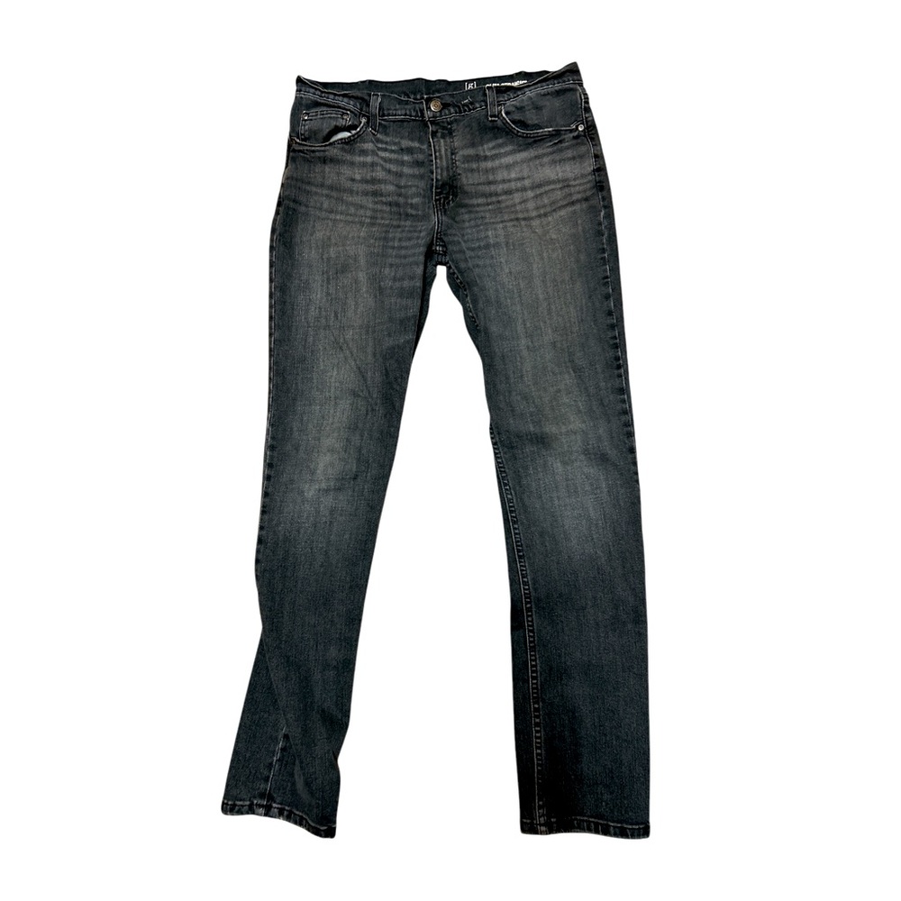 GEORGE Men’s Slim Straight jeans 36 X 34 Black Great Fade Destressed